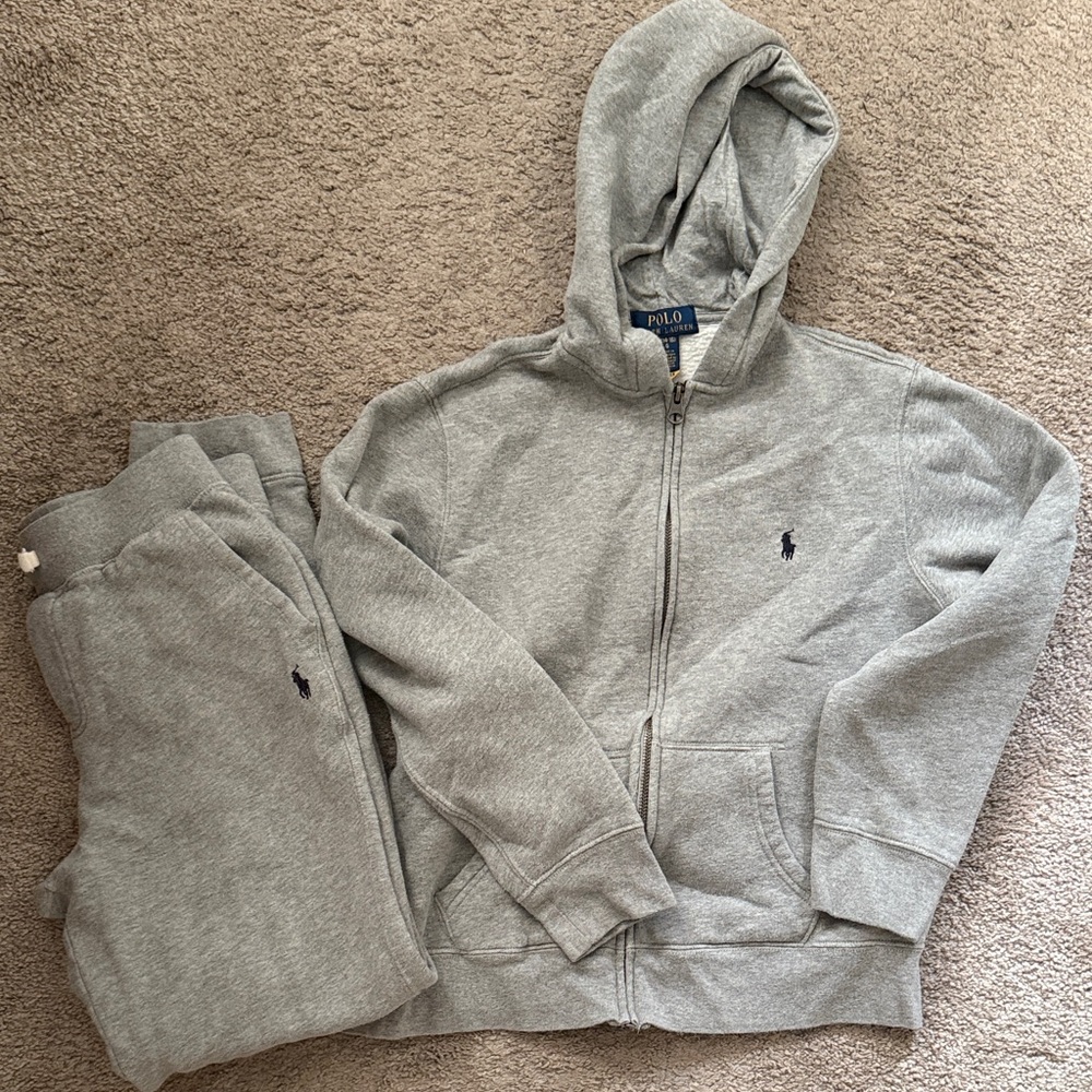 Polo by Ralph Lauren Gray Kids Matching Set